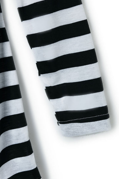 Stylish Long Sleeve Striped Slimming Blouse For Women