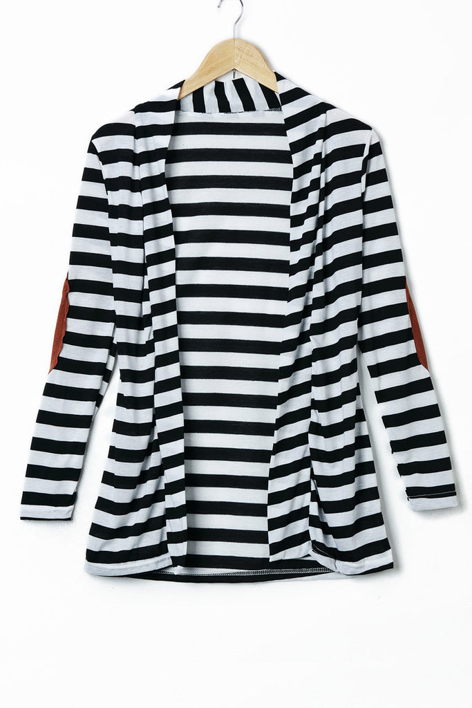 Stylish Long Sleeve Striped Slimming Blouse For Women