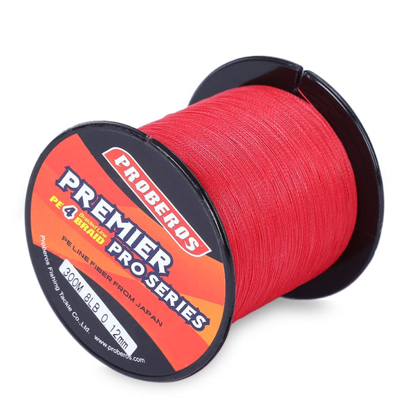 PROBEROS 300M Durable PE 4 Strands Braided Fishing Line Angling Accessories