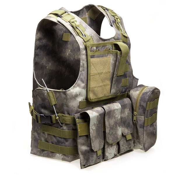 Outlife Tactical Molle Airsoft Vest Military Field Battle Paintball Combat Protective Outdoor Hunting Plate