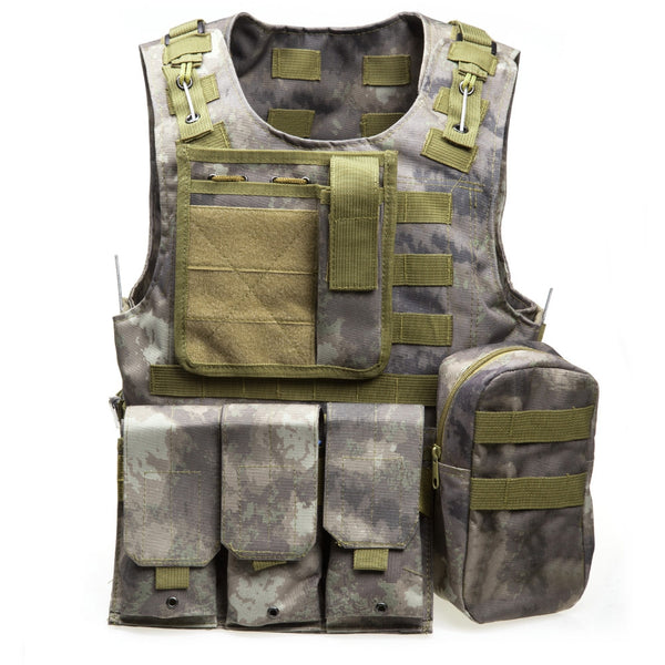 Outlife Tactical Molle Airsoft Vest Military Field Battle Paintball Combat Protective Outdoor Hunting Plate
