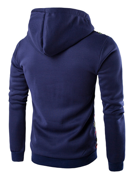 Ethnic Style Stripe Printed Hoodie