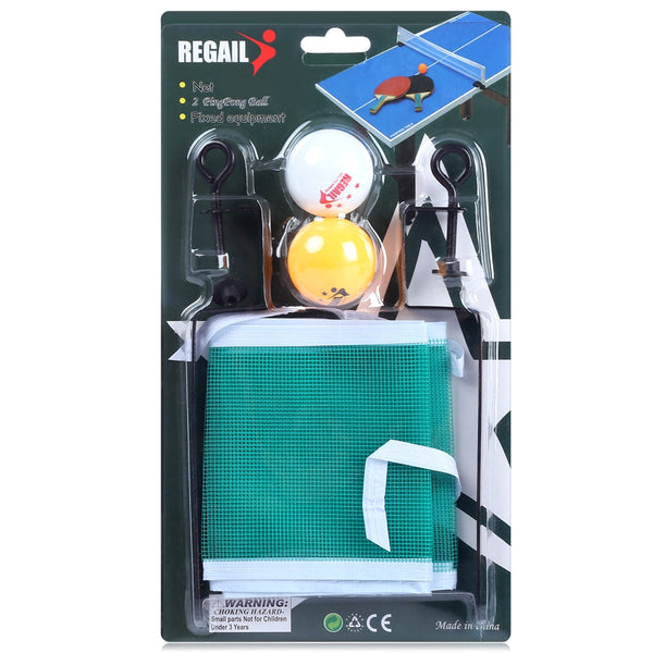 REGAIL Training Competition Ping Pong Ball Net Fix Equipment Practical Table Tennis Set
