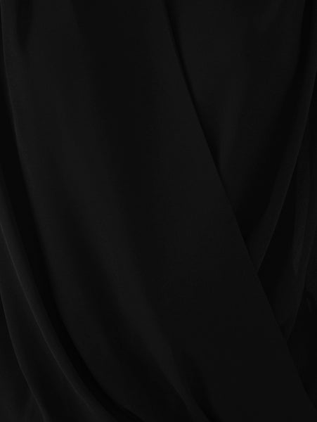 Lace Patchwork Surplice Blouse