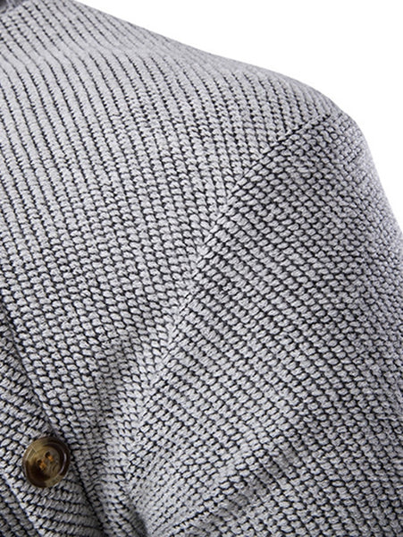 Long Sleeve Button Design Turtleneck Sweater