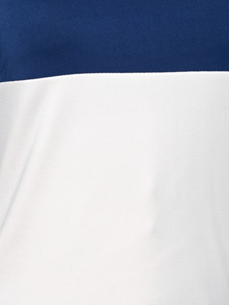 Women Striped Lace Panel Long Sleeve T-shirt