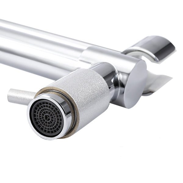 Deck Mounted Pull-down Swivel Spray Kitchen Faucet