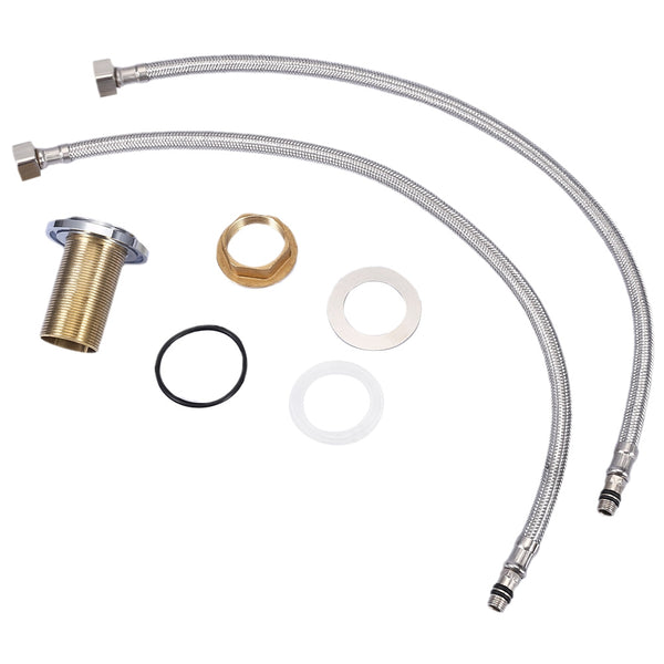 Deck Mounted Pull-down Swivel Spray Kitchen Faucet