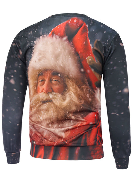 Christmas Santa Claus Printing Sweatshirt