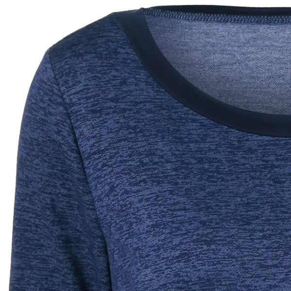 Patchwork Heather Long Sleeve T-Shirt