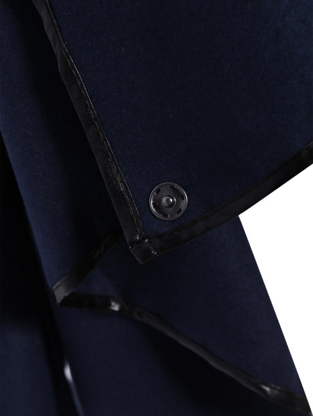 Fashionable Turtleneck Long Sleeve Asymmetric Coat For Women