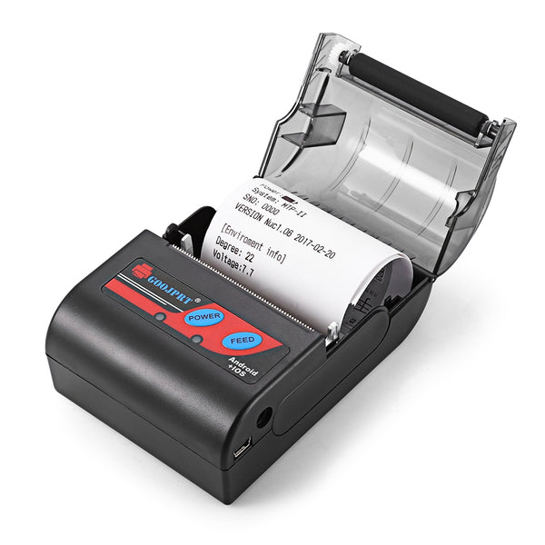 GOOJPRT MTP - II 58MM Mini Bluetooth Thermal Portable Printer