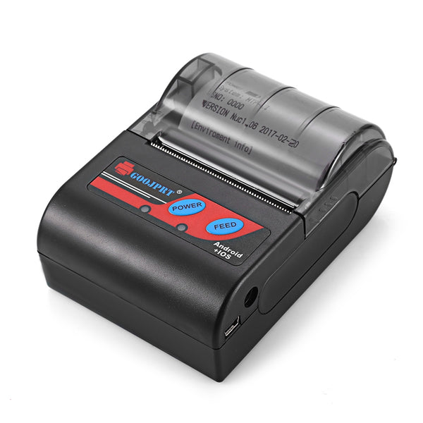 GOOJPRT MTP - II 58MM Mini Bluetooth Thermal Portable Printer