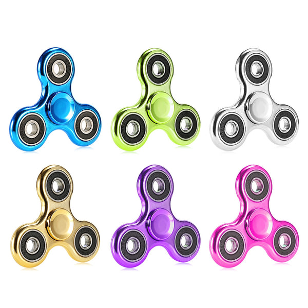 Electroplated Tri-wing Fidget Spinner Stress Relief Product Adult Fidgeting Toy