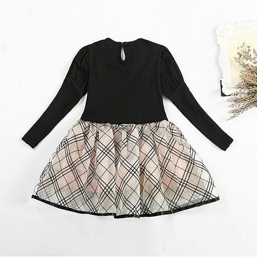 Baby Toddlers Kids Girls Pink Dot Tutu Dress Party Sundress Long Sleeve Clothes1