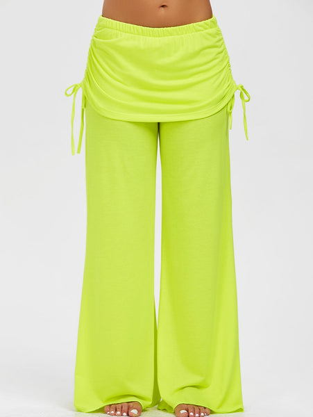 Skirted Wide Leg Pants