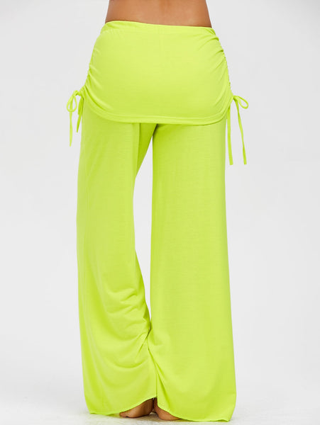 Skirted Wide Leg Pants