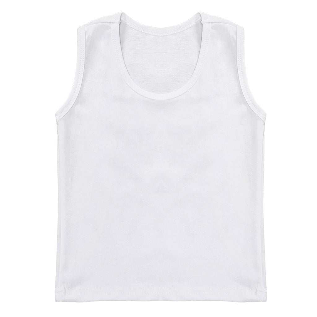 110ç ç™½è‰²ç”·ç«¥çº¯è‰²èƒŒå¿ƒ