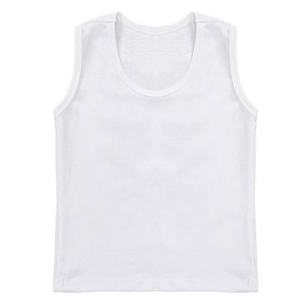 110ç ç™½è‰²ç”·ç«¥çº¯è‰²èƒŒå¿ƒ