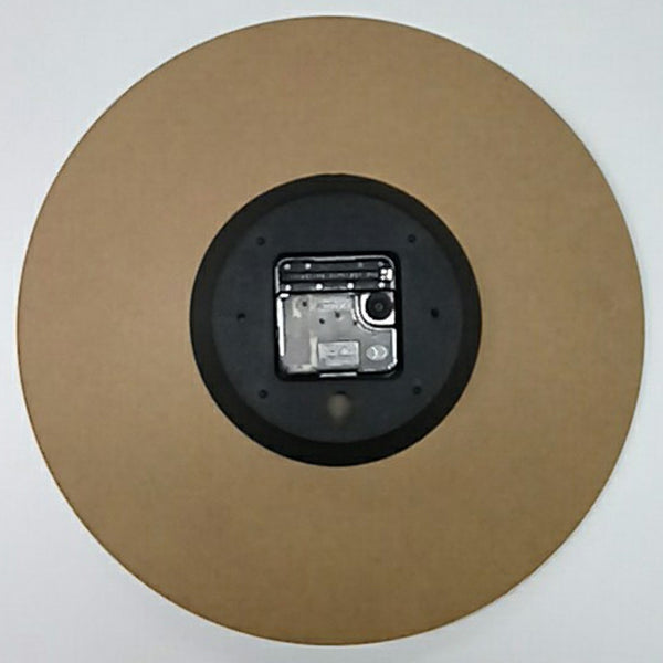 Classics Analog Number Round Wood Wall Clock