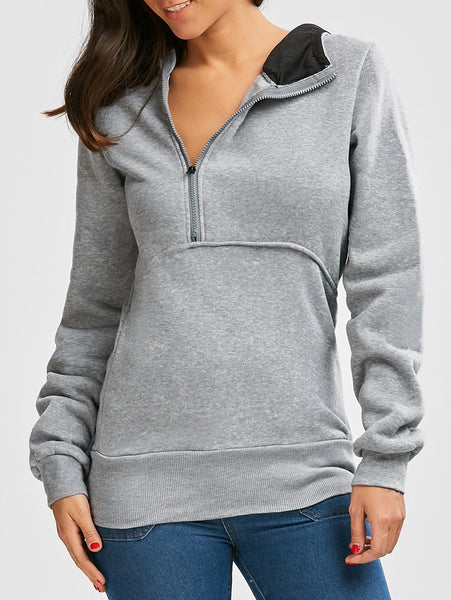 Flocking Front Zip Hoodie