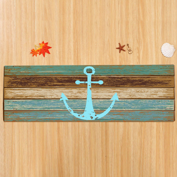 Deck Anchor Pattern Water Absorption Area Rug