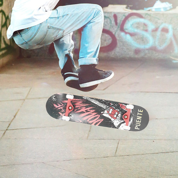 PUENTE 608 Adult Maple Four-wheel ABEC - 9 Skateboard