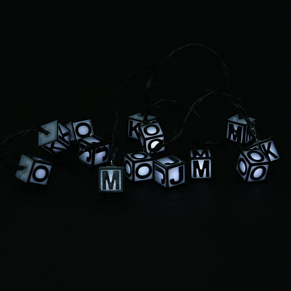 SS - 16 Waterproof Solar Powered Letter String Lamp Christmas Decor