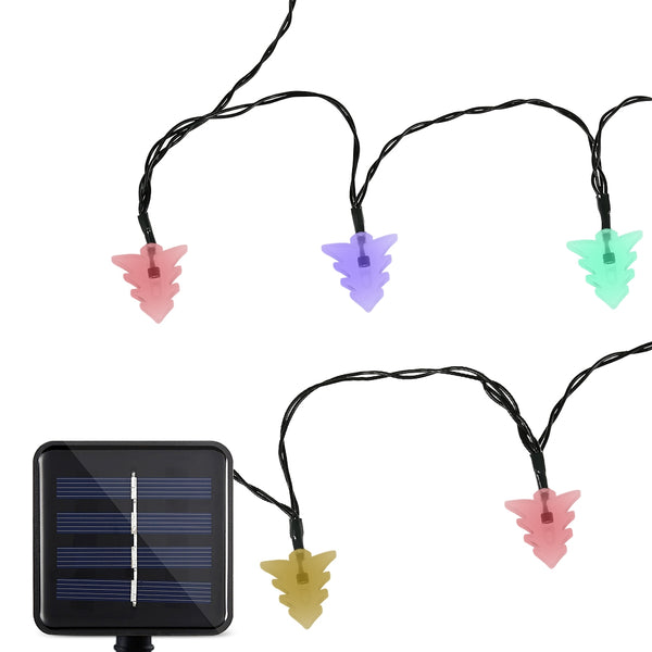 SS - 33 Solar Powered Waterproof 20 LEDs Xmas Tree String Lamp