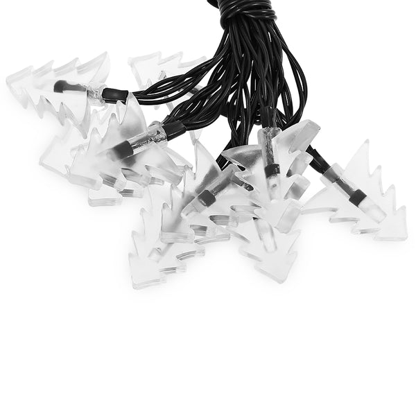SS - 33 Solar Powered Waterproof 20 LEDs Xmas Tree String Lamp