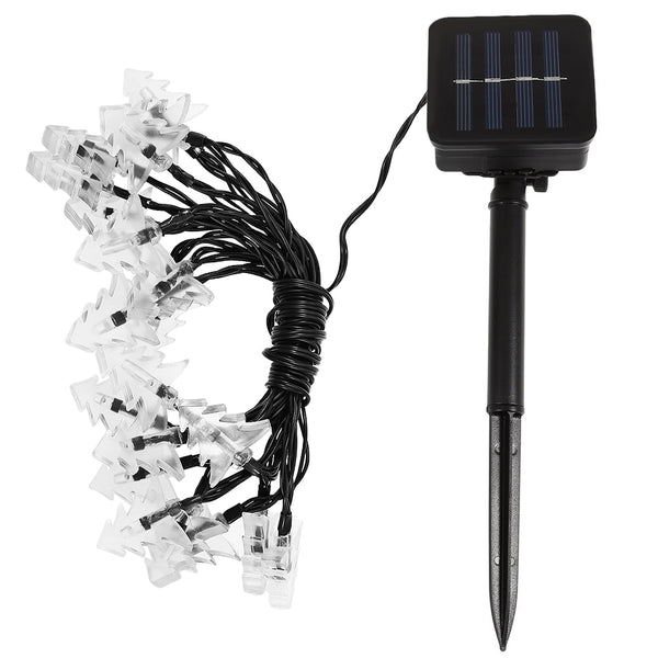 SS - 33 Solar Powered Waterproof 20 LEDs Xmas Tree String Lamp