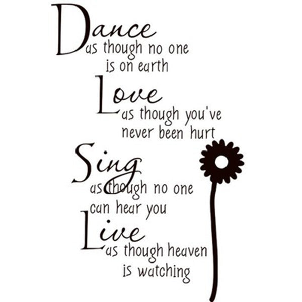 Letters Quote Wall Art Stickers For Living Room