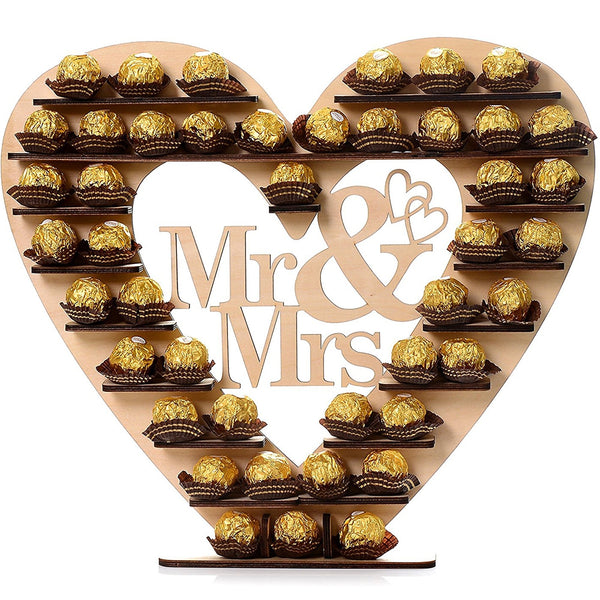 Wedding Decor Wooden Chocolate Display Stand
