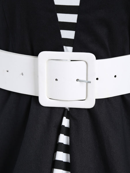 Vintage Striped Pin Up Skater Dress