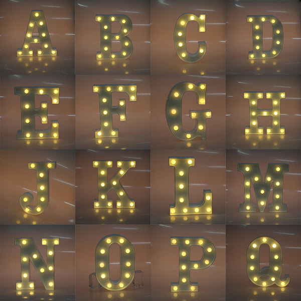 Creative 3D Marquee Letter Symbol LED Night Light