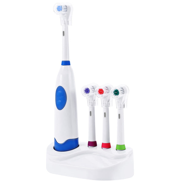Revolving Electric Toothbrush with Replacement Brush Heads