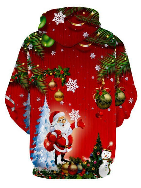 Christmas Tree Santa Jingle Bells Christmas Hoodie