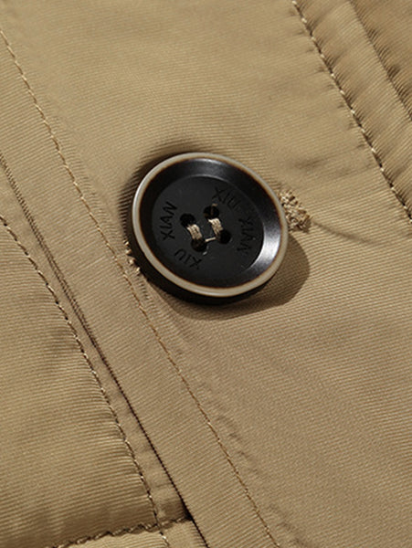 Faux Fur Trim Hooded Puffer Jacket