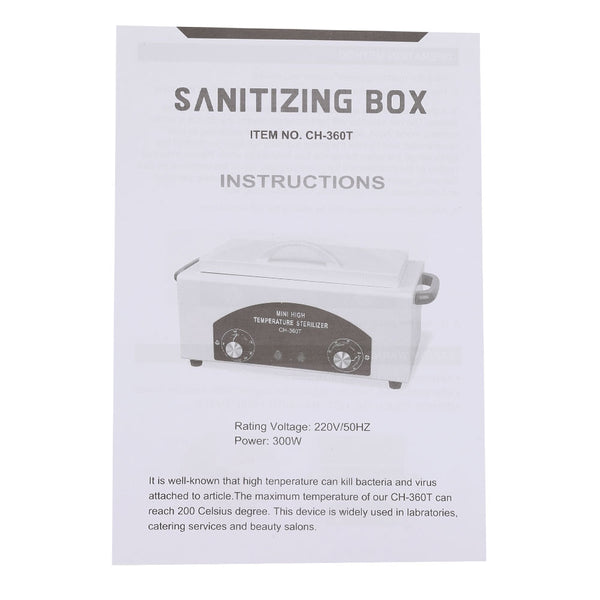 High Temperature Towel Manicure Tools Disinfection Cabinet