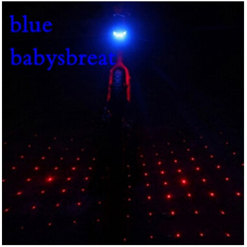 2 Laser+ 5 LED Flashing Lamp Light Rear Cycling Bicycle Bike Tail Safety Warning