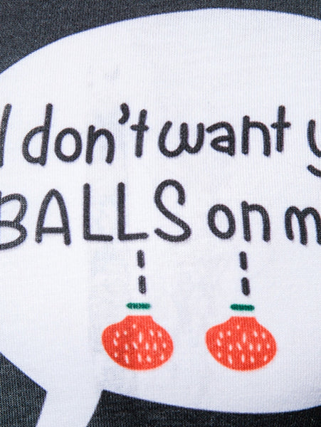 V Neck Christmas Cartoon Stripe Print Ugly T-shirt