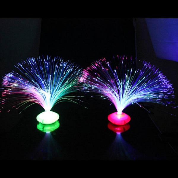 Color Changing LED Fiber Optic Lamp