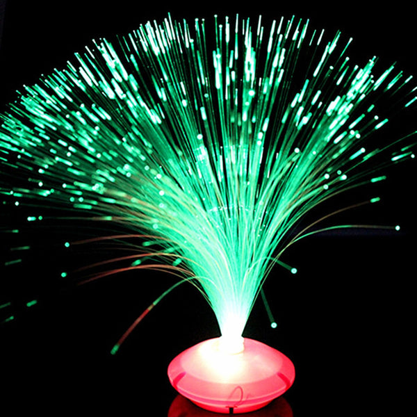 Color Changing LED Fiber Optic Lamp