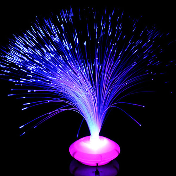 Color Changing LED Fiber Optic Lamp