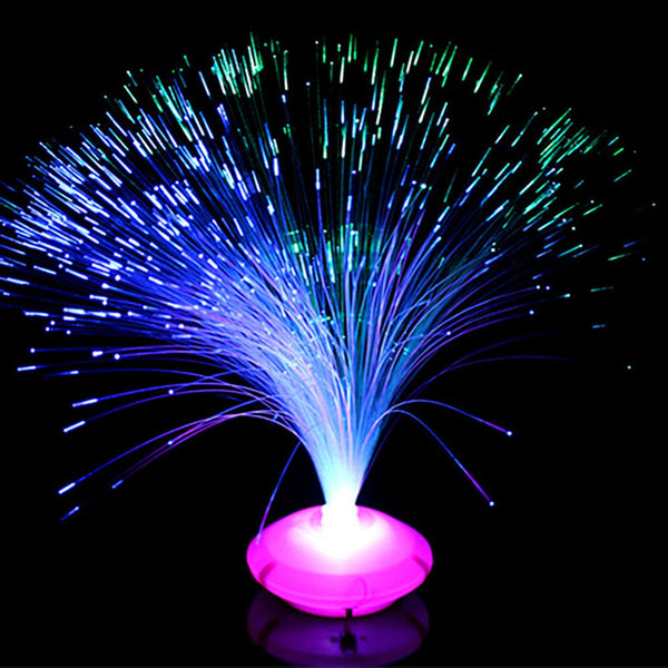 Color Changing LED Fiber Optic Lamp