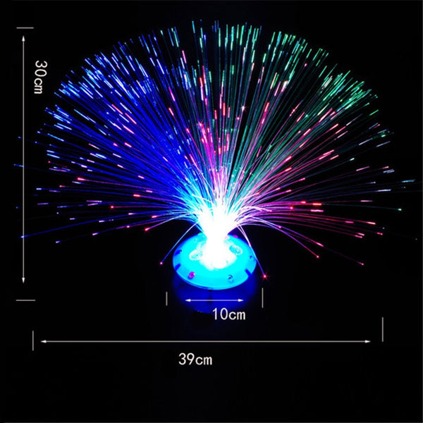 Color Changing LED Fiber Optic Lamp