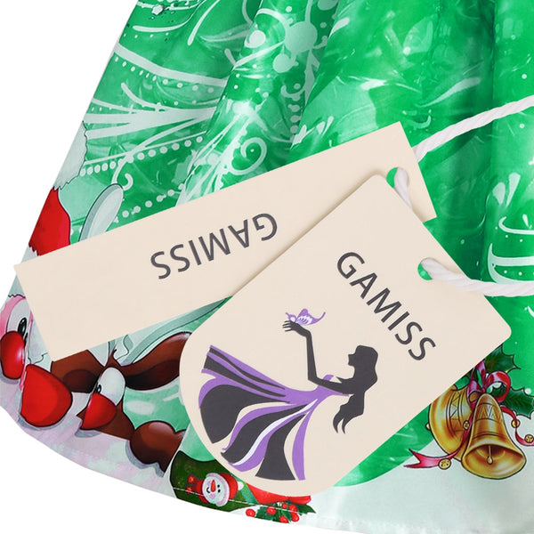 Christmas Snowman Snowflake Mesh Panel Dress