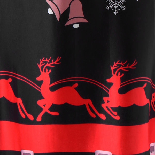 Christmas Snowflake Long Sleeve Tee Dress