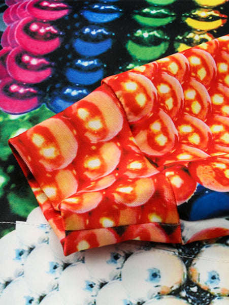 3D Colorful Magnetic Balls Print Pullover Hoodie