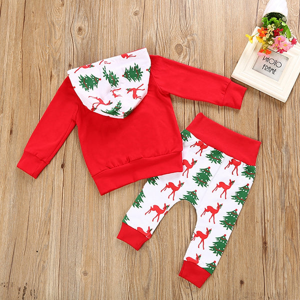 Baby Clothing Set Fashion Baby Boys Girls Long Sleeve Hoodied Pant Suit